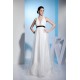Sleeveless Halter Silk like Satin Fine Netting Best Wedding Dresses 2030370