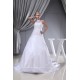 Sleeveless Satin Fine Netting Spaghetti Straps Beaded Wedding Dresses 2030386
