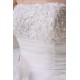 A-Line Strapless Sleeveless Satin Lace Organza Wedding Dresses 2030390