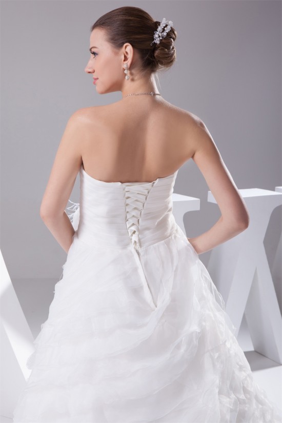 Sleeveless Satin Organza Sweetheart A-Line Best Wedding Dresses 2030396 Sleeveless Satin Organza Sweetheart A-Line Best Wedding Dresses 2030396