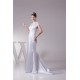 Trumpet/Mermaid High Neck Lace Silk like Satin Fine Netting Wedding Dresses 2030400 Trumpet/Mermaid High Neck Lace Silk like Satin Fine Netting Wedding Dresses 2030400