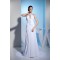 Sheath/Column Spaghetti Straps Beaded Chiffon Wedding Dresses 2030401