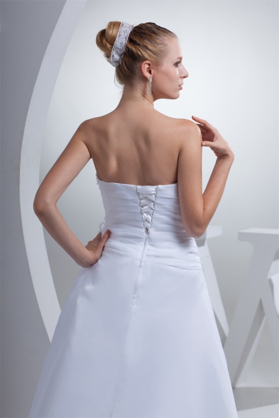 A-Line Sleeveless Soft Sweetheart Satin Satin Organza Reception Wedding Dresses 2030405 A-Line Sleeveless Soft Sweetheart Satin Satin Organza Reception Wedding Dresses 2030405