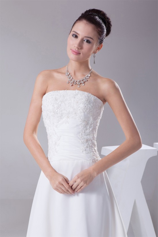 A-Line Sleeveless Strapless Lace Wedding Dresses 2030409 A-Line Sleeveless Strapless Lace Wedding Dresses 2030409