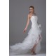 A-Line Satin Organza Taffeta Sleeveless Strapless Wedding Dresses 2030410