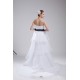A-Line Satin Organza Sleeveless Strapless Wedding Dresses 2030411