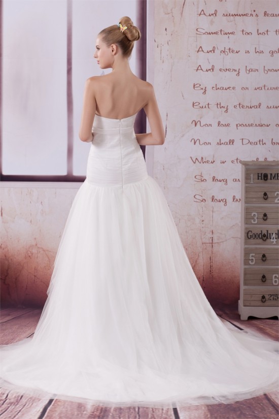 Sleeveless Sweetheart Satin Silk like Satin Fine Netting Best Wedding Dresses 2030428 Sleeveless Sweetheart Satin Silk like Satin Fine Netting Best Wedding Dresses 2030428