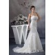 Sleeveless Sweetheart Sheath/Column Satin Lace Wedding Dresses 2030431