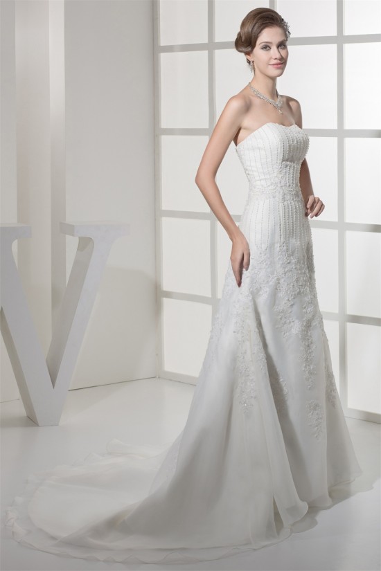 A-Line Beaded Lace Soft Sweetheart Wedding Dresses 2030436 A-Line Beaded Lace Soft Sweetheart Wedding Dresses 2030436