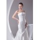 A-Line Soft Sweetheart Sleeveless Satin Most Beautiful Wedding Dresses 2030439