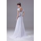 Sheath/Column Capped Sleeves Chiffon Silk like Satin Beaded Lace Wedding Dresses 2030442 Sheath/Column Capped Sleeves Chiffon Silk like Satin Beaded Lace Wedding Dresses 2030442