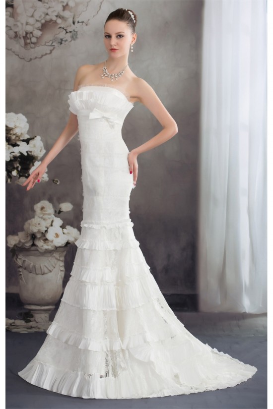 Trumpet/Mermaid Strapless Princess Sleeveless Lace Taffeta Wedding Dresses 2030449 Trumpet/Mermaid Strapless Princess Sleeveless Lace Taffeta Wedding Dresses 2030449