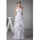 Strapless Sheath/Column Satin Organza Sleeveless New Arrival Wedding Dresses 2030456
