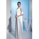 Straps Silk like Satin Sheath/Column Reception Wedding Dresses 2030464