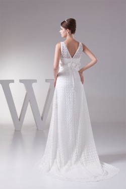 Straps Sleeveless Chiffon Satin Lace Fine Netting Wedding Dresses 2030466