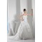 Sweetheart A-Line Lace Taffeta Sleeveless Best Wedding Dresses 2030469