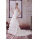A-Line Sweetheart Sleeveless Satin Organza Best Wedding Dresses 2030479
