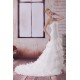 A-Line Sweetheart Sleeveless Satin Organza Best Wedding Dresses 2030479