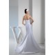 Taffeta Mermaid/Trumpet Sleeveless Spaghetti Straps Sweet Wedding Dresses 2030495
