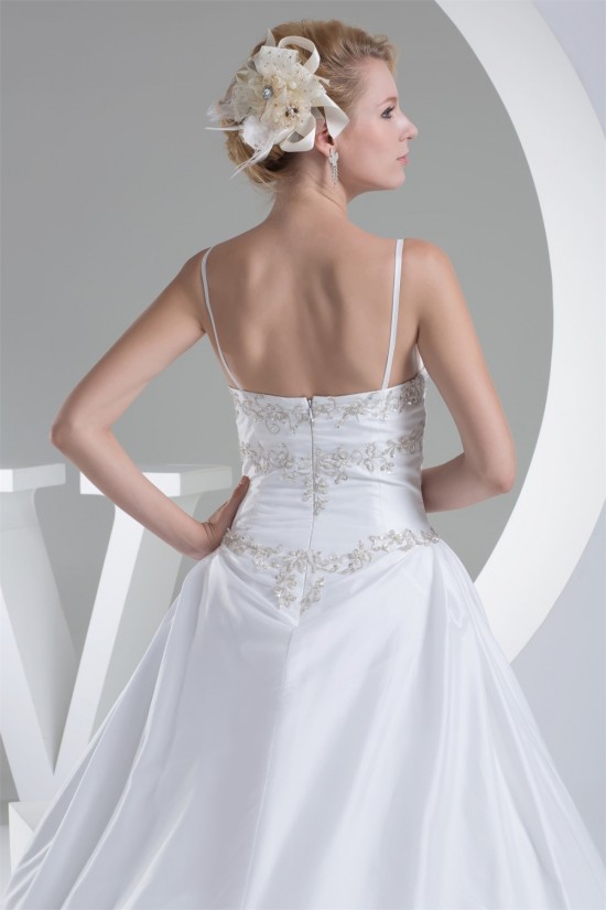 Taffeta Spaghetti Straps A-Line Sleeveless New Arrival Wedding Dresses 2030499 Taffeta Spaghetti Straps A-Line Sleeveless New Arrival Wedding Dresses 2030499
