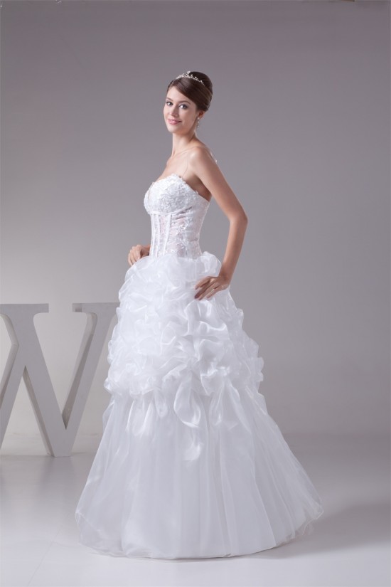 Ball Gown Taffeta Tulle Lace Fine Netting Sleeveless Princess Wedding Dresses 2030501 Ball Gown Taffeta Tulle Lace Fine Netting Sleeveless Princess Wedding Dresses 2030501