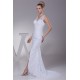 Mermaid/Trumpet V-Neck Sleeveless Satin Lace Best Wedding Dresses 2030510 Mermaid/Trumpet V-Neck Sleeveless Satin Lace Best Wedding Dresses 2030510