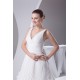Wholesale A-Line V-Neck Chiffon Satin Sleeveless Best Wedding Dresses 2030514 Wholesale A-Line V-Neck Chiffon Satin Sleeveless Best Wedding Dresses 2030514