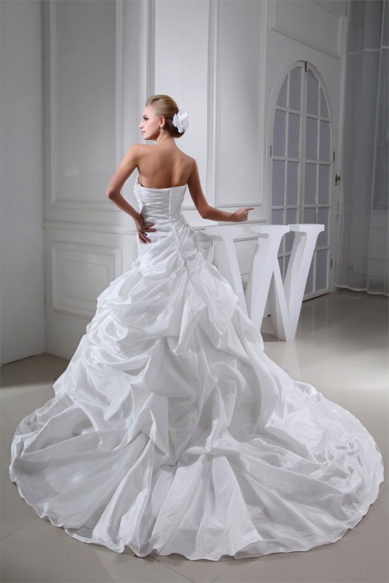 Wholesale Sweetheart Taffeta Sleeveless A-Line Wedding Dresses 2030515 Wholesale Sweetheart Taffeta Sleeveless A-Line Wedding Dresses 2030515