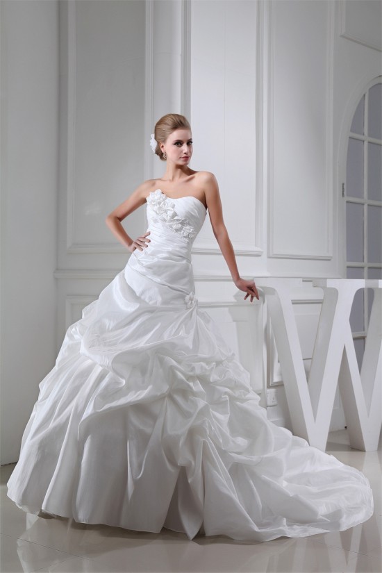Wholesale Sweetheart Taffeta Sleeveless A-Line Wedding Dresses 2030515 Wholesale Sweetheart Taffeta Sleeveless A-Line Wedding Dresses 2030515