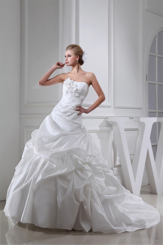 Wholesale Sweetheart Taffeta Sleeveless A-Line Wedding Dresses 2030515 Wholesale Sweetheart Taffeta Sleeveless A-Line Wedding Dresses 2030515