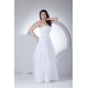 Wonderful A-Line Strapless Satin Organza Sleeveless Wedding Dresses 2030516