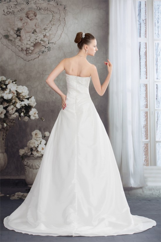 Wonderful A-Line Taffeta Strapless Sleeveless Wedding Dresses 2030518 Wonderful A-Line Taffeta Strapless Sleeveless Wedding Dresses 2030518