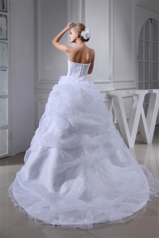 Wonderful Sleeveless Square Satin Organza Ball Gown Wedding Dresses 2030524 Wonderful Sleeveless Square Satin Organza Ball Gown Wedding Dresses 2030524