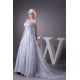 A-Line Sleeveless Off-the-Shoulder Most Beautiful Wedding Dresses 2030539