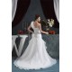 A-Line Sleeveless One-Shoulder Satin Satin Organza Sweet Wedding Dresses 2030541 A-Line Sleeveless One-Shoulder Satin Satin Organza Sweet Wedding Dresses 2030541