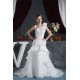 A-Line Sleeveless One-Shoulder Satin Satin Organza Sweet Wedding Dresses 2030541 A-Line Sleeveless One-Shoulder Satin Satin Organza Sweet Wedding Dresses 2030541