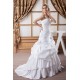 A-Line Sleeveless Satin Taffeta Sweetheart Sweet Wedding Dresses 2030546