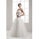 A-Line Sleeveless Strapless Satin Fine Netting Beaded Wedding Dresses 2030550 A-Line Sleeveless Strapless Satin Fine Netting Beaded Wedding Dresses 2030550