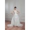 A-Line Spaghetti Straps Sleeveless Satin Organza Wedding Dresses 2030557