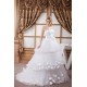 A-Line Strapless Satin Fine Netting Sleeveless Most Beautiful Wedding Dresses 2030559 A-Line Strapless Satin Fine Netting Sleeveless Most Beautiful Wedding Dresses 2030559