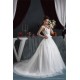 A-Line Straps Sleeveless Satin Lace Fine Netting Wedding Dresses 2030560