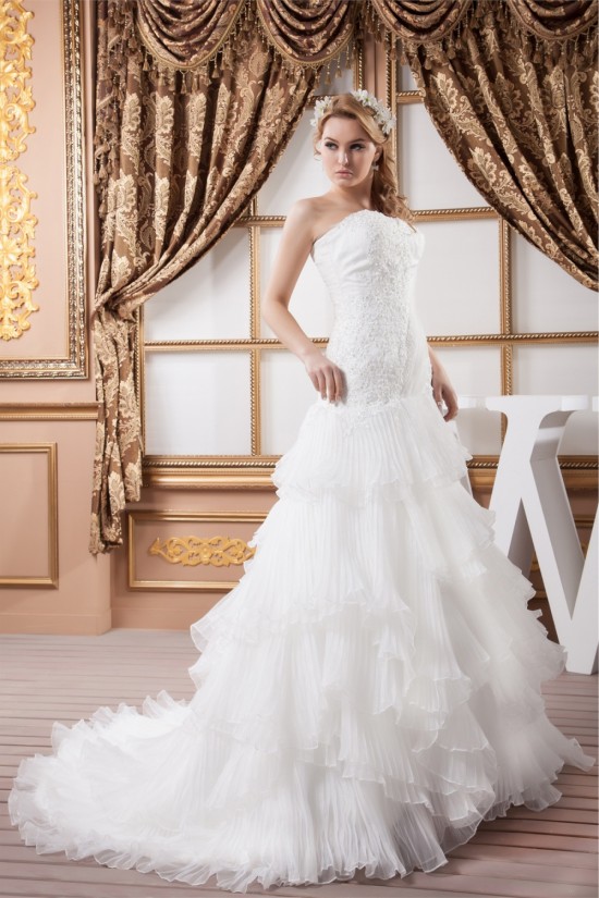A-Line Sweetheart Sleeveless Lace Wedding Dresses 2030563