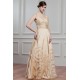 A-Line Sweetheart Sleeveless Satin Beaded Wedding Dresses 2030564