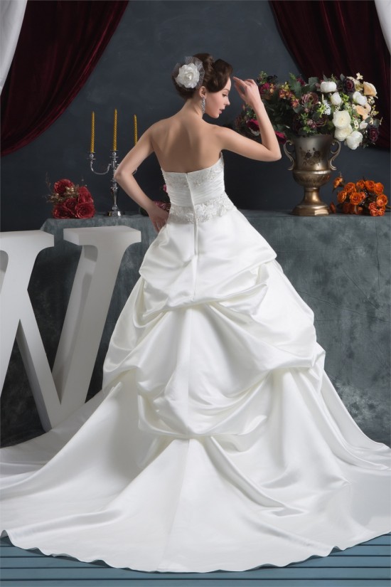 Amazing A-Line Satin Taffeta Sweetheart Sleeveless Wedding Dresses 2030570 Amazing A-Line Satin Taffeta Sweetheart Sleeveless Wedding Dresses 2030570