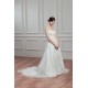 Amazing Satin Organza Sleeveless Strapless A-Line Wedding Dresses 2030575