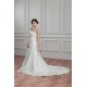 Amazing Satin Organza Sleeveless Strapless A-Line Wedding Dresses 2030575