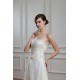 Amazing Satin Organza Sleeveless Strapless A-Line Wedding Dresses 2030575