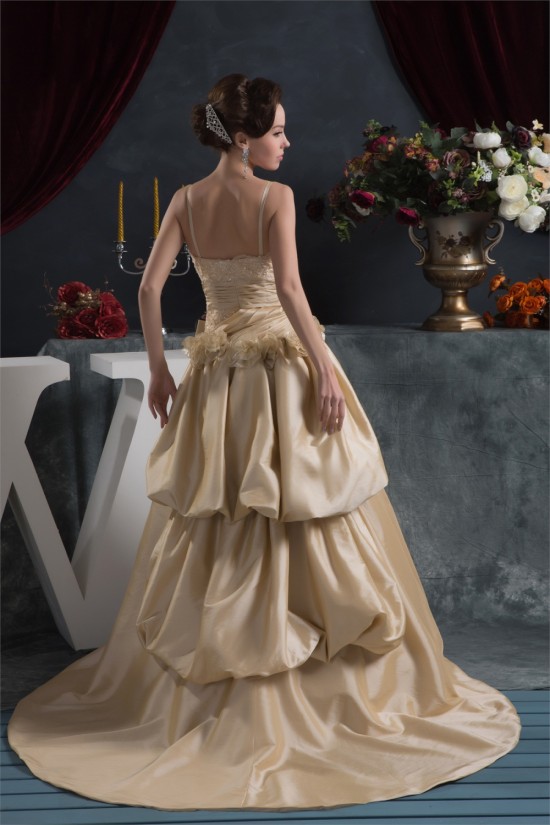Amazing Satin Taffeta Sleeveless Spaghetti Straps Lace Wedding Dresses 2030578 Amazing Satin Taffeta Sleeveless Spaghetti Straps Lace Wedding Dresses 2030578
