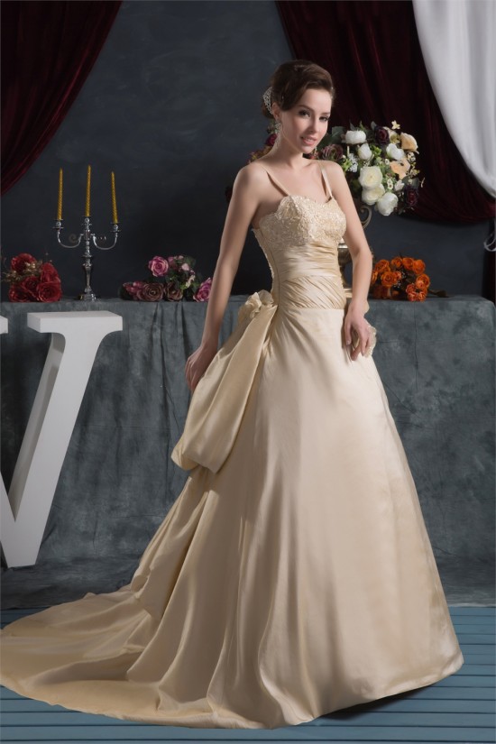 Amazing Satin Taffeta Sleeveless Spaghetti Straps Lace Wedding Dresses 2030578 Amazing Satin Taffeta Sleeveless Spaghetti Straps Lace Wedding Dresses 2030578