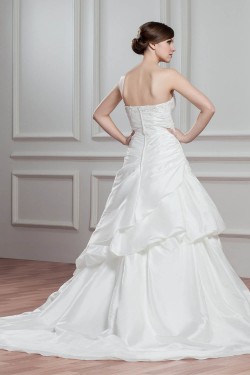 Amazing Sleeveless A-Line Taffeta Sweetheart Wedding Dresses 2030581
